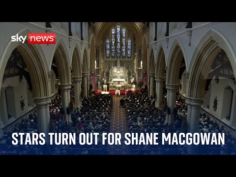 Stars turn out for shane macgowan's funeral