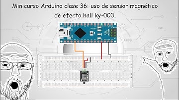 Minicurso Arduino clase 36: Uso de sensor magnético de efecto hall ky-003 de manera fácil y rápida.