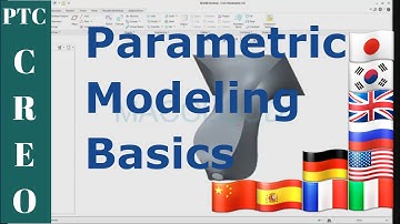 modeling basics tutorial with PTC CREO PARAMETRIC CAD