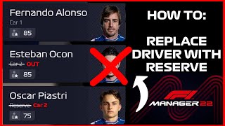 Celebrity How to PROMOTE your RESERVE DRIVER - F1 Manager 2022 Tutorial Net Worth