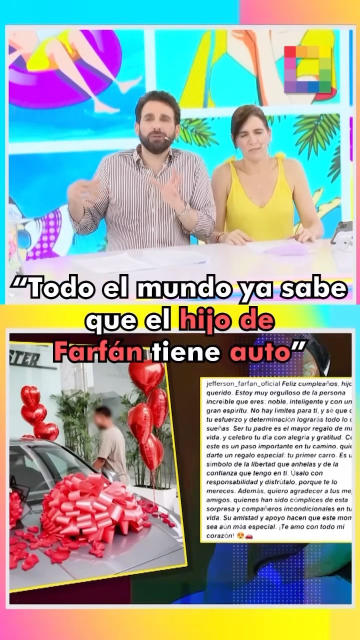Rodrigo: “Todo el mundo ya sabe que el hijo de Farfán tiene auto”.#AmorYFuego
