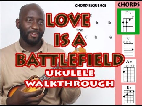 Pat Benatar Love Is A Battlefield Easy Ukulele Tutorial