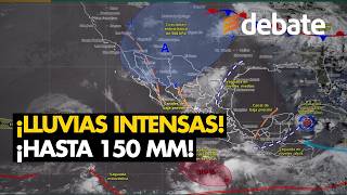 ¡ALERTA POR LLUVIAS! Monzón Mexicano golpeará Durango, Nayarit y Jalisco