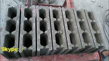 QT4-25 automatic concrete block making machine detail video show