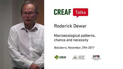 CREAF Talks: Roderick Dewar: Macroecological patte...