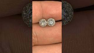 4mm moissanite halo cluster earrings only 39.99 with free shipping #fyp #jewelry #viral #explore