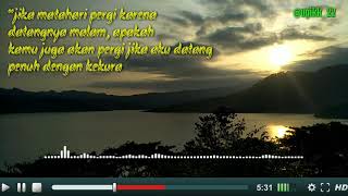 Story wa keren kekinian 'Gerimis Melanda Hati'