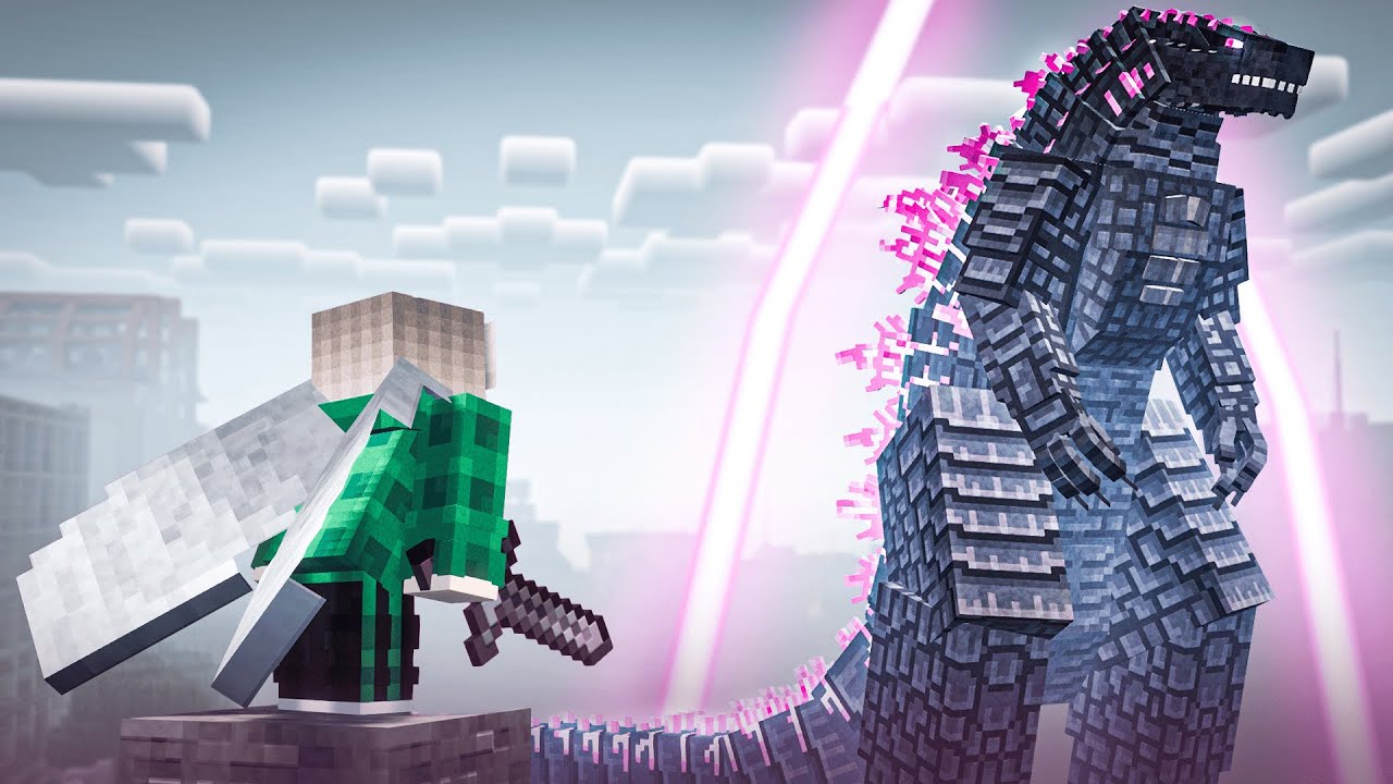 GODZILLA EVOLVED APARECEU NO MINECRAFT! - YouTube