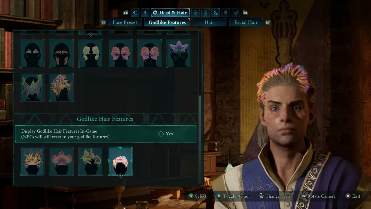 How to remove Godlike hair and facial features in Avowed