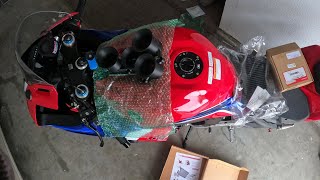 Honda cbr1000RR-R SP full unboxing Sprint Air Filter P08F1-85 / turn13 velocity stacks
