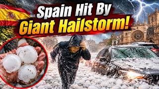 Spain Hailstorm Alert! | Tarragona Shocking Footages Caught on Camera | World News