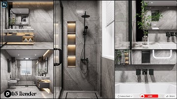 D5 Render Quick Interior Tutorial – Fast & Easy Results | Washroom Interior.