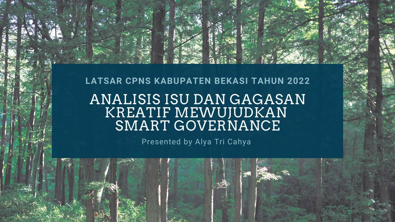 Analisis Isu Dan Gagasan Kreatif Mewujudkan SMART