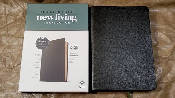 NLT Large Print Thinline Filament Edition Bible in Olive Green Leather Review