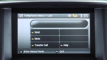 2014 Infiniti QX60 - Making, Receiving, and Ending a Call Non-Navi (if so equipped)