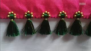 Saree Kuchu/tassel baby kuchu with small beads-new design #learn #withme #DYI