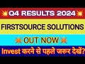 Firstsource solutions q4 results  firstsource solutions ltd latest news  fsl results today