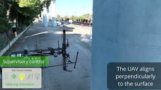 Semi-autonomous UAV with human supervisory control for NDT inspections