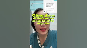 Công dân phải có dữ liệu trên hệ thống dân cư quốc gia