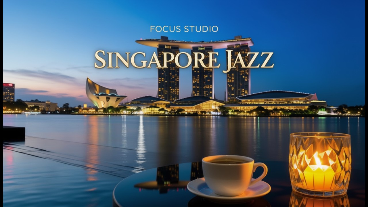 SINGAPORE JAZZ – Marina Bay Night | Modern Smooth Jazz for Focus & Relax