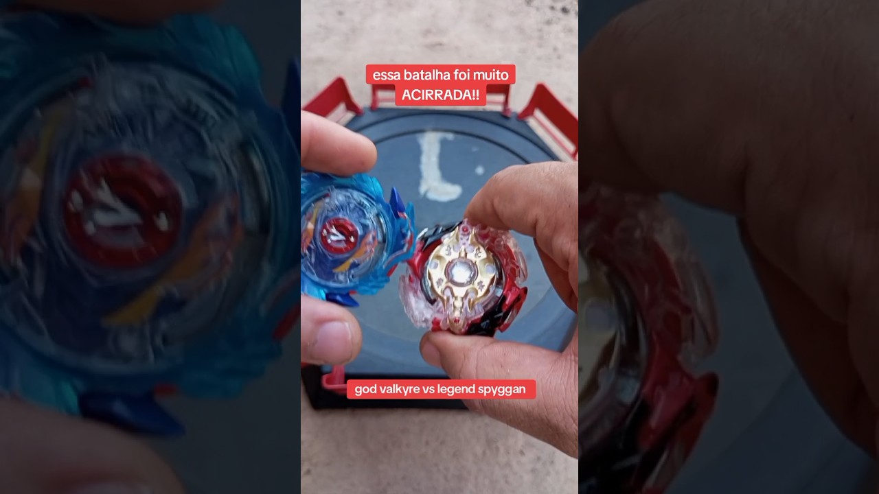batalha de beyblade burst ( essa batalha foi muito ACIRRADA!! ) god valkyre vs legend spyggan