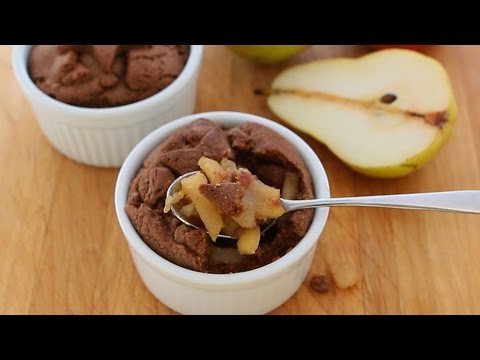 Apple and pears chocolate cake recipe - dairy & egg free