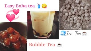 Easy Boba tea recipe in Tamil | Bubble tea | Boba tea | Tapioca pearls | How to make Boba at home |