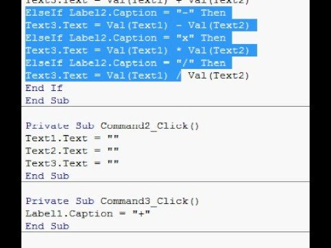 VB6 Programming Lesson 3