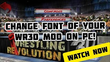 How To Change Fonts Of Wr3d Mod On Pc||WR3D MODDING TUTORIAL|| MNM CLUB