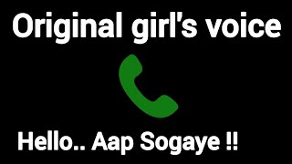 Hello.. Aap Sogaye !! indian girl's voice prank hindi #call #girlvoiceprank @originalgirlsoundhub screenshot 1
