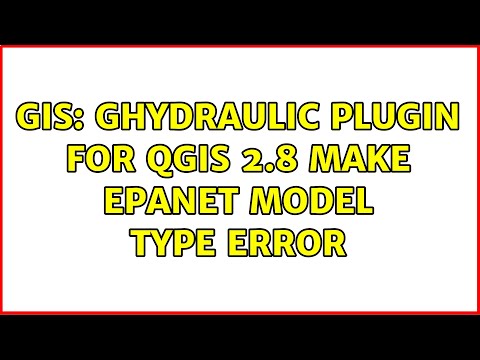 GIS: gHydraulic plugin