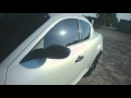 mazda rx8 wrap in pearl white