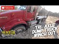Tri- Axle Dump Truck Winch Out