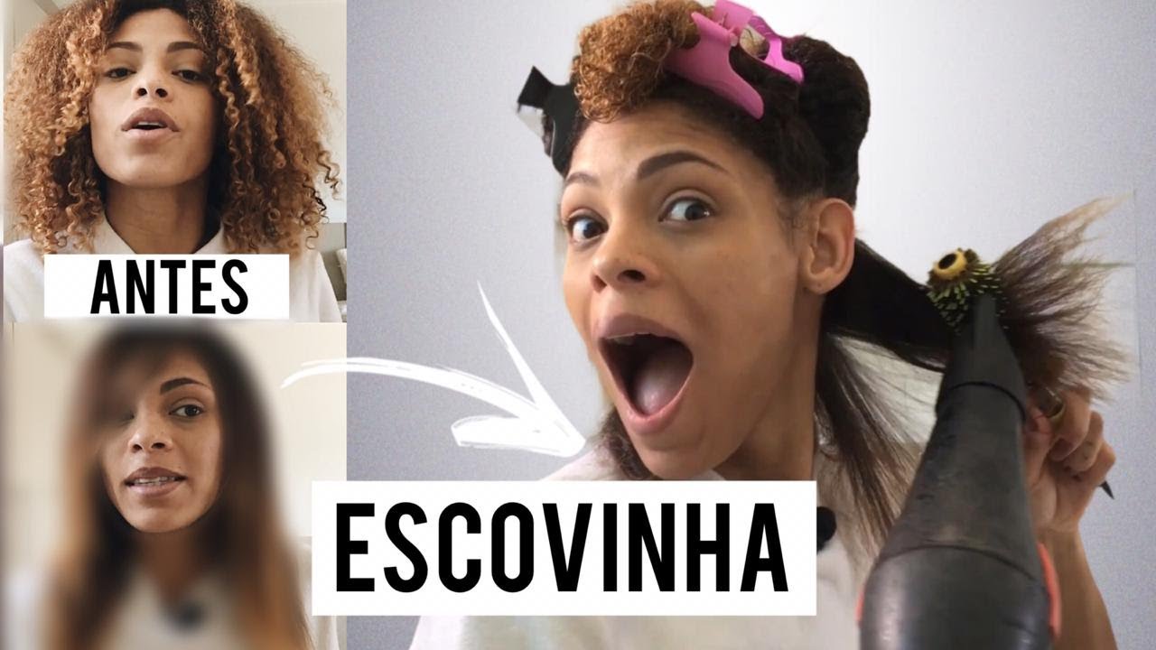 APRENDA A COMO ESCOVAR SEU PRÓPRIO CABELO CRESPO E CACHEADO