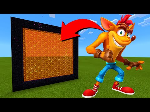 How To Make A Portal To The Crash Bandicoot 4 Dimension in Minecraft!