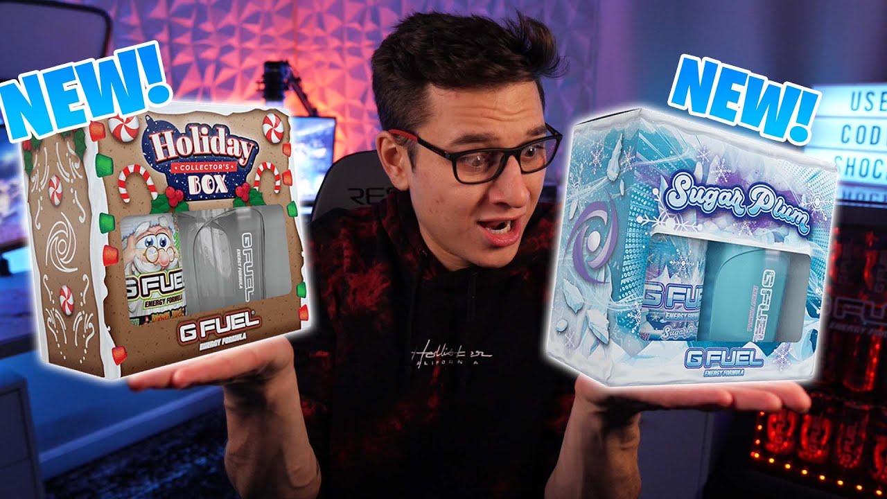 New Christmas GFUEL Flavors! SUGAR PLUM & JINGLE JUICE! YouTube