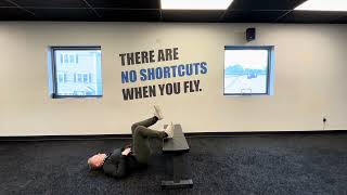 Supine Single Leg Hamstring Bridge Iso