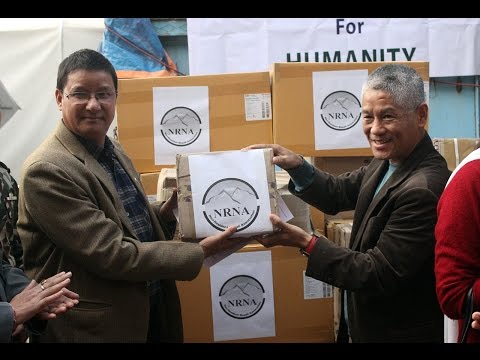 NRNA president Shesh Ghale handover 38 lack of medicine to Nepal government