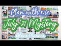 Plan with me July 21 Mystery from Glam Planner