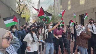 Classes at Columbia University held remotely amid protests