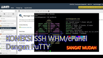 Koneksi SSH WHM/cPanel Dengan PuTTY
