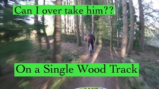 Electric bike Race, haibike manpower vs 6000w MXUS 3k.Mate gets Smoked on his Haibike in the woods. screenshot 5