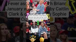 Fever Drama?! 😳 Caitlin Clark IGNORES Briann January & Sophie Cunningham Shuts It Down 🥴🔥 #shorts