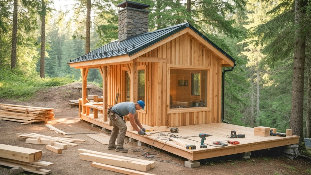 Мужчина построил укрытие, используя только ручные инструменты, чтобы пережить снежную бурю