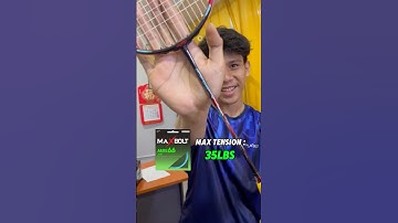 MAXIMUM TENSION 35LBS‼️ #badminton #badmintonlovers