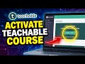 How to activate Teachable to launch your first online course - Full Guide