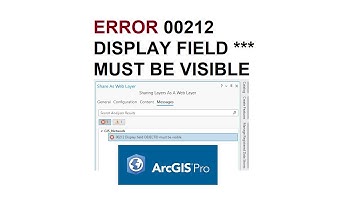 ArcGIS Pro Error 00212 display field RESOLVED