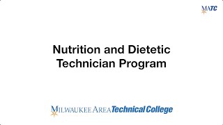 Nutrition and Dietetic Technician program