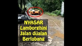 Nyasar ! Mobil Lamborghini Ini Masuk Desa - Jalan Berlubang & Berlumpur -  Mobil Modifikasi
