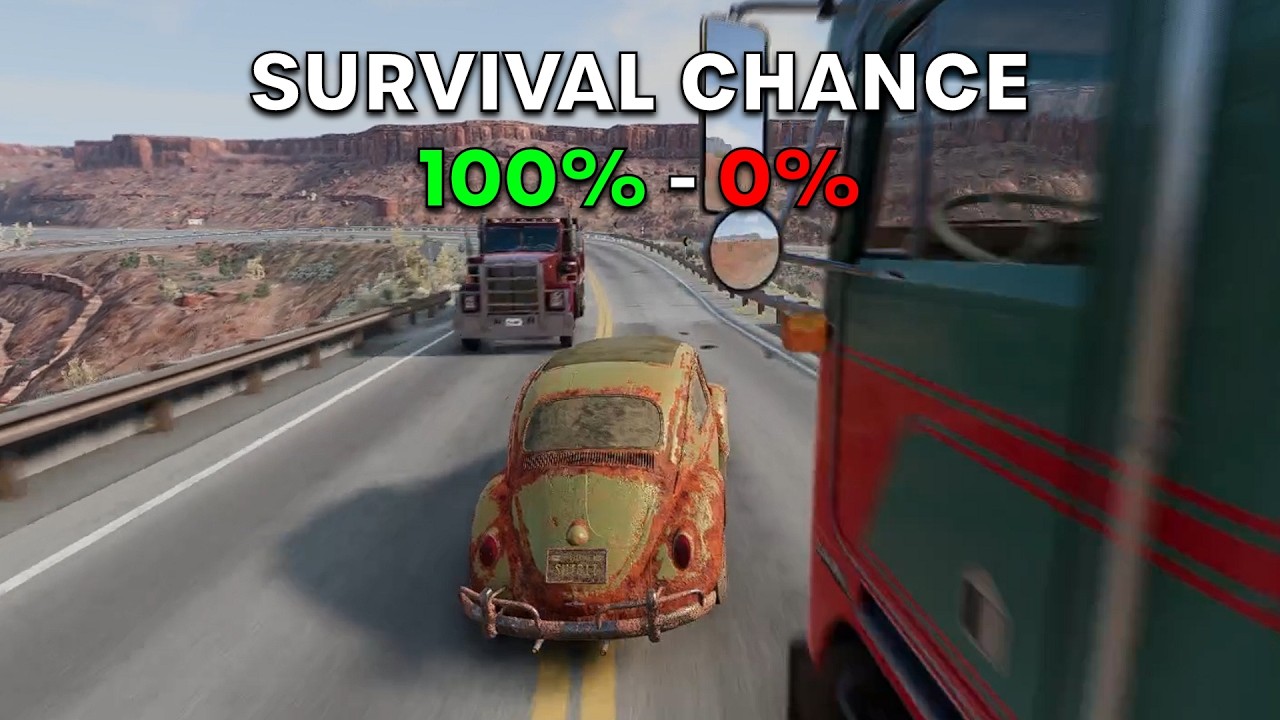 Realistic Survival Chance Crashes | #beamngdrive